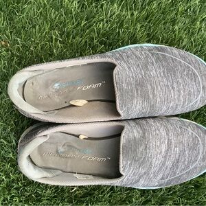 SOLID & STRIPED Gray Slip-On Sneakers
